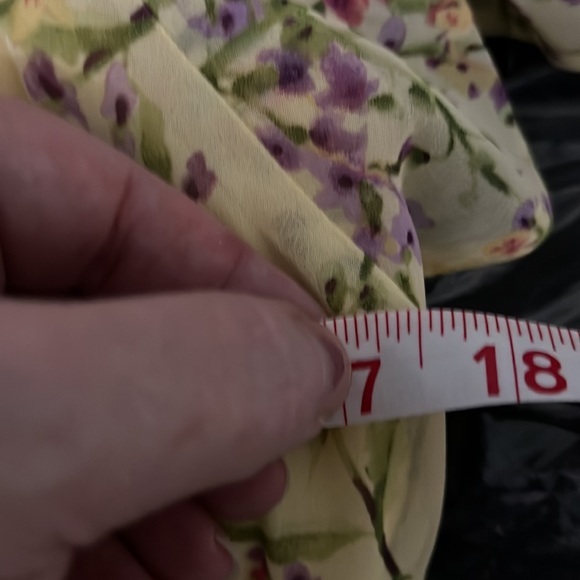 NWT $150 Nicole Miller NY Floral Faux Wrap Dress | Yellow Bright Classic Dress - Picture 12 of 14